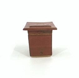 Red Salt Box Randy Shoults, red salt box, pottery, black belt treasures, 