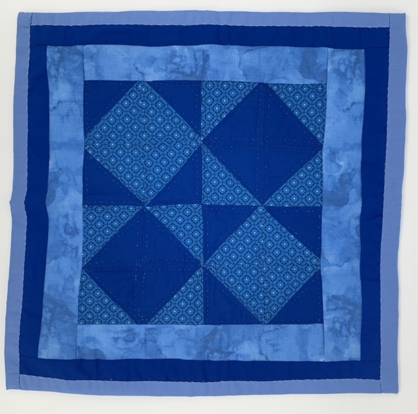 Road to Arkansas road to arkansas, doris pettway hacketts, blue, quilt, blue quilt, 