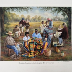 Rooted in Traditions-20x16 Signed Giclee Print rooted in traditions, print, johanna bush, black belt treasures, james winky hikcs, winky hicks, andrew mccall, kristin law, betty anderson, claudia pettway charley, francesca charley, tinnie pettway