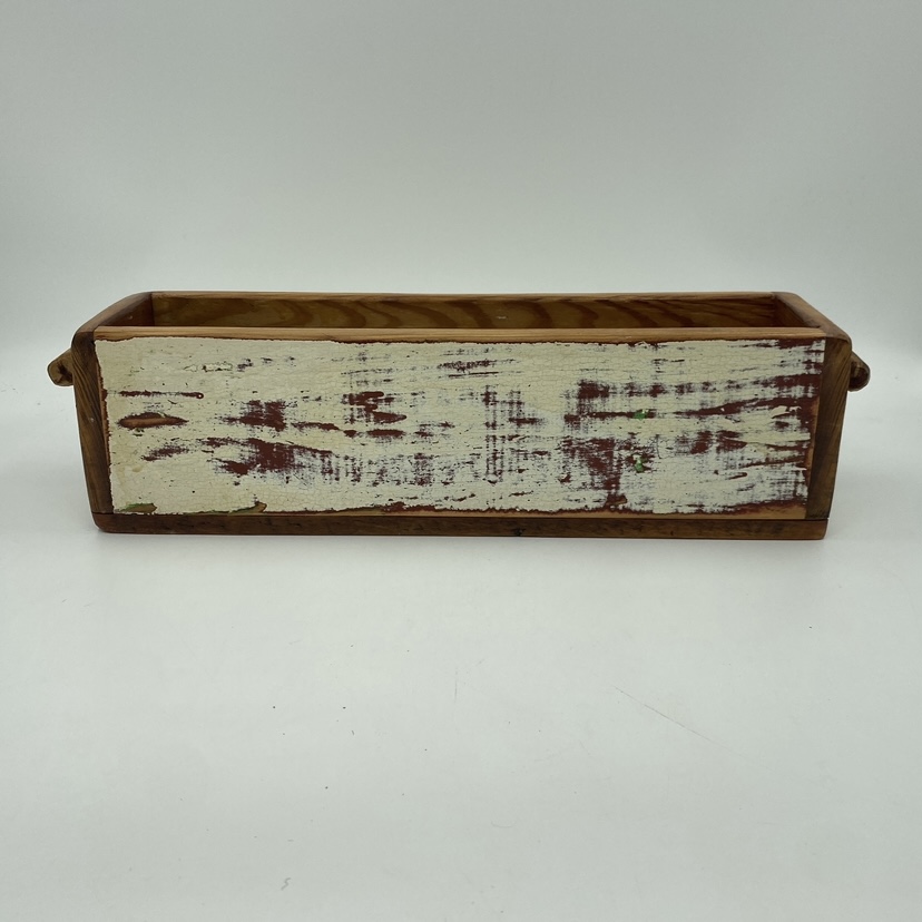 Rustic Planter: 19"Lx5"Dx4.5"W andrew mccall, rustic planter, wooden