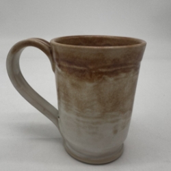 Sandy Mug Jo Taylor, Dallas county, mug, white, sandy glaze, Pottery
