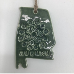 Auburn, Alabama-Sgrafitto Ornament  kristin law, kristin, law, sgraffito ornament, ornament, auburn, alabama, 