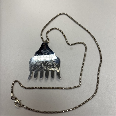 Silver Spoon Pendant Necklace silver spoon, earnest halbrook, pendant necklace, 