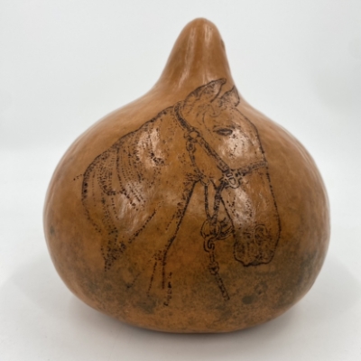 "Sir Sam" Horse on Gourd horse, horse on gourd , gourd , richard wilson,