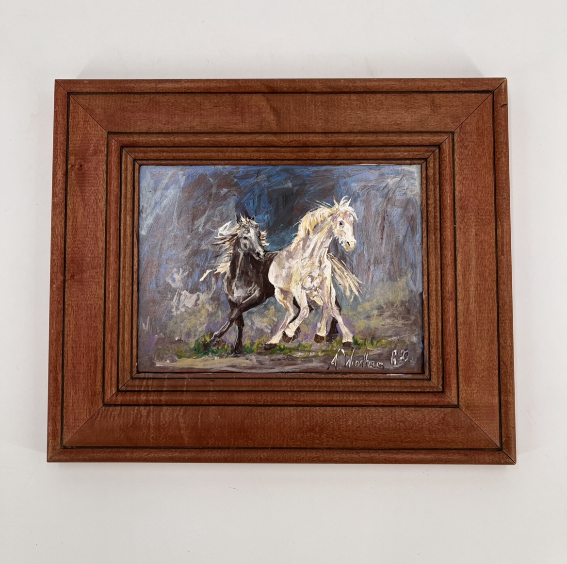 Sisters painting, acrylic, black belt treasures, andrea windham guy, 