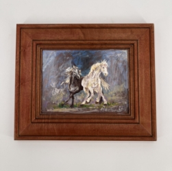 Sisters painting, acrylic, black belt treasures, andrea windham guy, 