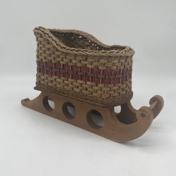 Sleigh Basket april. april mccartney, mccartney, sleigh, sleigh basket, basket, wicker, wicker basket