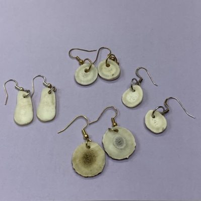 Small Assorted Antler Earrings carl nelson, antler, earrings, 