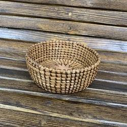 Small Round Wood Center Basket 