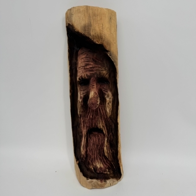 Small Tree Spirit with Big Nose Randall Bruhn, Small tree spirit , big nose, wood, woodwork, tree