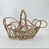 Small Wisteria Oblong Basket andrew mccall, woodwork, reclaimed, reclaimed wood, basket, wisteria vine, 