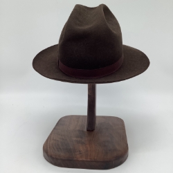 Solid Wood Hat Stand Johnny Mims, Montgomery, woodwork, hat stand, dark brown, handmade, wooden