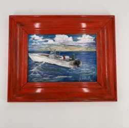 Solo Cast painting, acrylic, black belt treasures, andrea windham guy, 