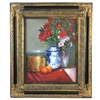 "Still Life with Red Roses" Lolita, Dickinson, Red, Roses, Vase, painting, framed,