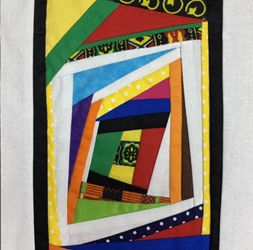 Straight Out of Gees Bend - 2 cynthia pettway, quilt, textiles, framed quilt, colorful,
