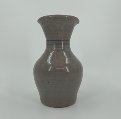 Tall Neck Vase Steve Miller, pottery, black belt treasures, vase, handmade, 