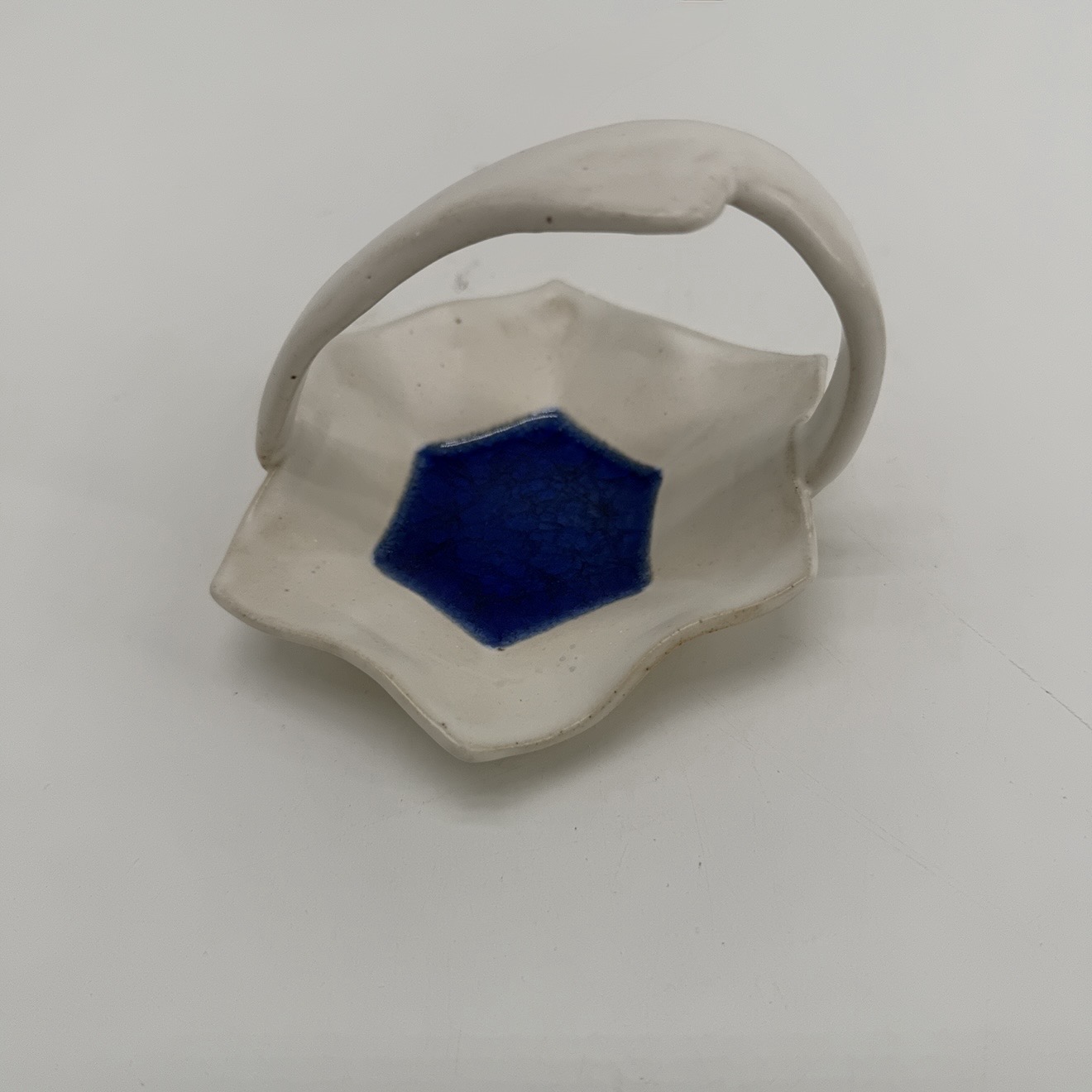 Trinket Tray with Handle jo taylor, trinket, tray, dark blue, pottery