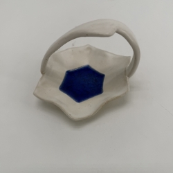 Trinket Tray with Handle jo taylor, trinket, tray, dark blue, pottery