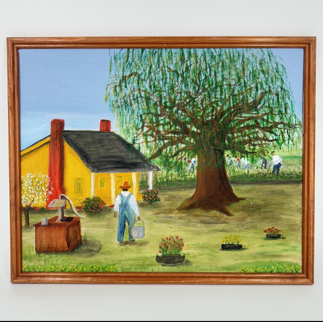 Waterboy Jimmy Allen, oil painting, black belt treasures, 