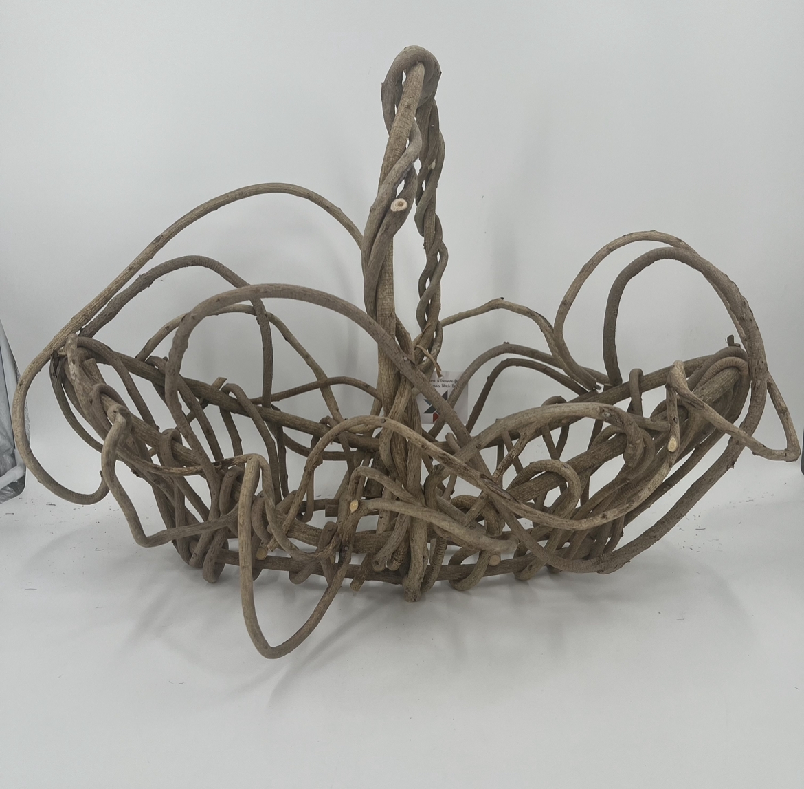 Wisteria Vine Oblong Basket- M wisteria vine oblong basket, wisteria vine basket, wisteria basket, wisteria vine, vine basket, oblong basket, basket, vine, andrew mccall