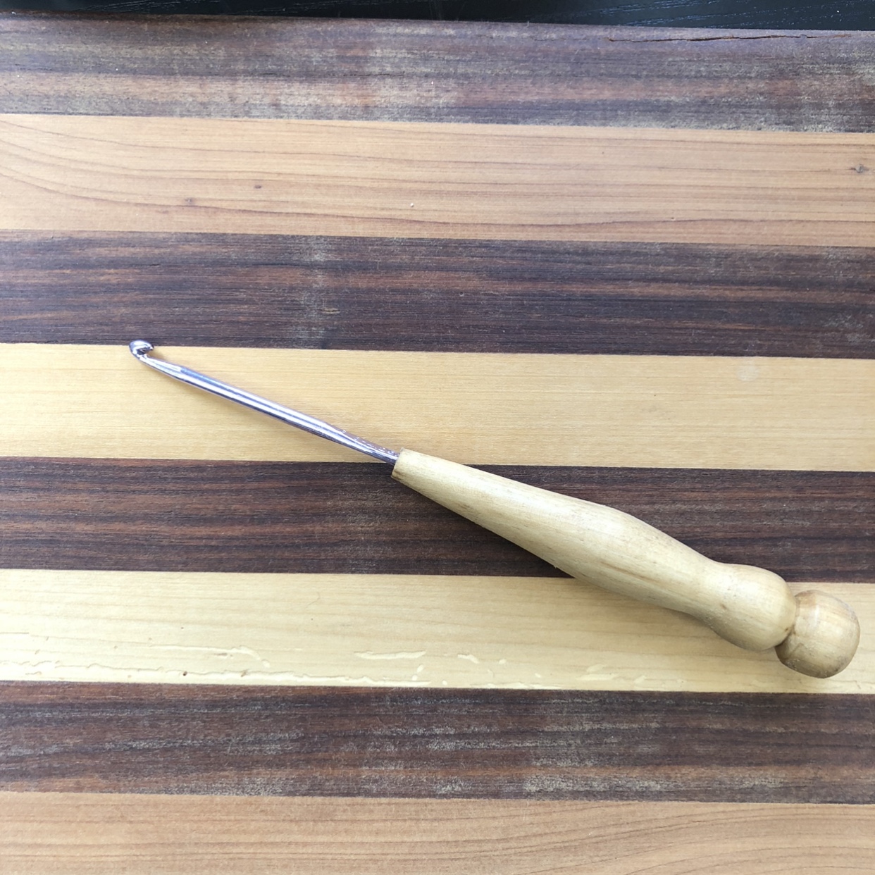 Wooden Covered Crochet Hook Crochet hook, woodwork, Black Belt, Robert Knight 