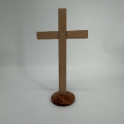 Wooden Cross bud, bud rogers, wood, woodwork, cross, brown 