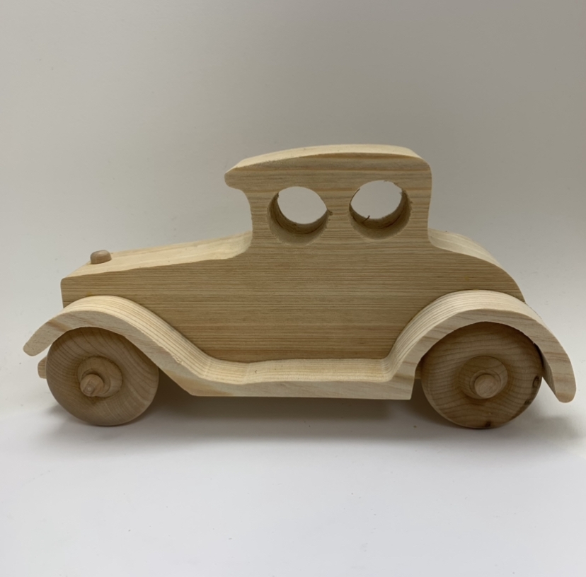 Wooden Old Sedan Fletcher Cox, wooden old sedan, wood work, woodwork