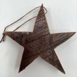 Wooden Star Hanging Ornament roger van wyck, wooden star hanging ornament, wooden star, wooden, star, wood, hanging ornament, ornament, christmas ornament, christmas, recycled