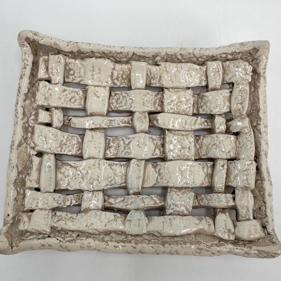 Woven Tray tanya, dunnam, tan, pottery, woven 