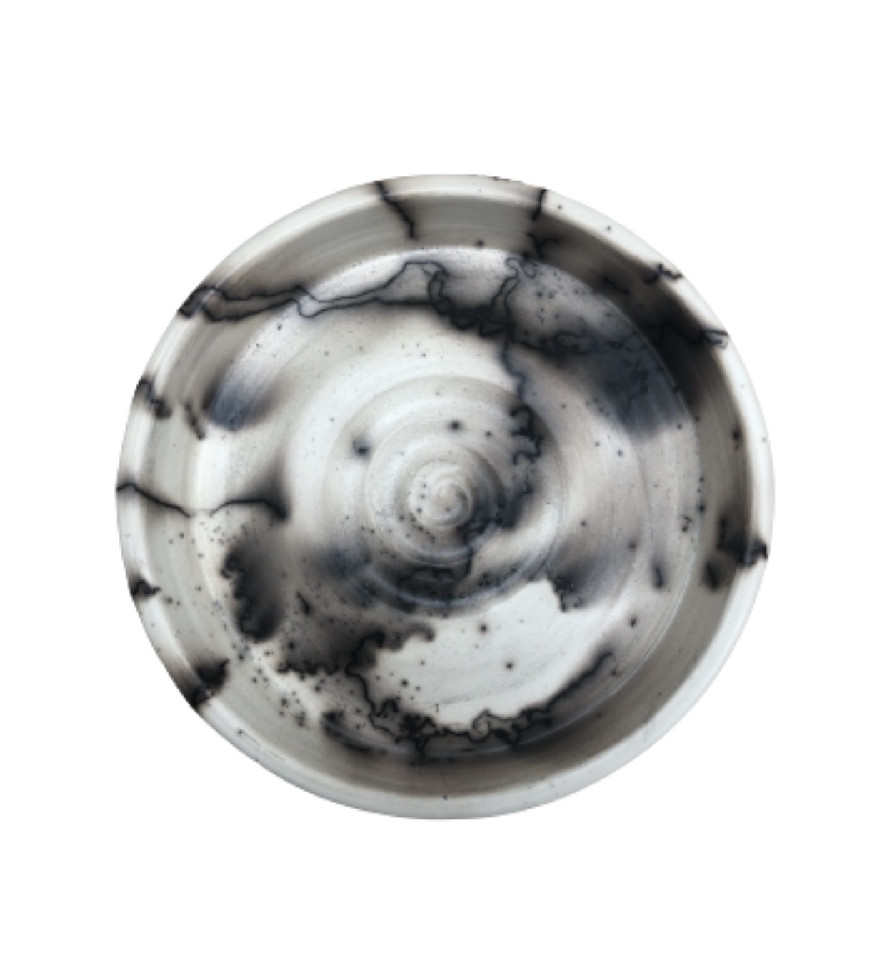 White Raku Platter 
