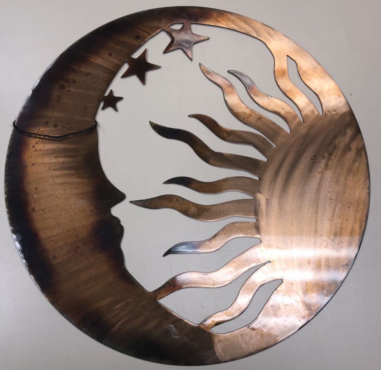 Sun, Moon, & Stars Metal Cutout Dixie Wood & Metal, Black Belt Treasures, metal, metal work, 